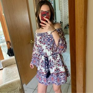 Floral Summer Dress (red, blue, white, pink)